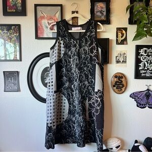 vintage y2k euro wool blend midi dress